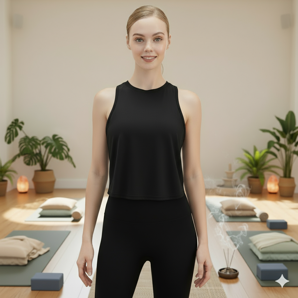 Loose Fit Sleeveless Yoga Tank Top