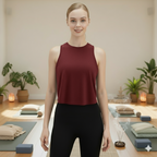 Loose Fit Sleeveless Yoga Tank Top