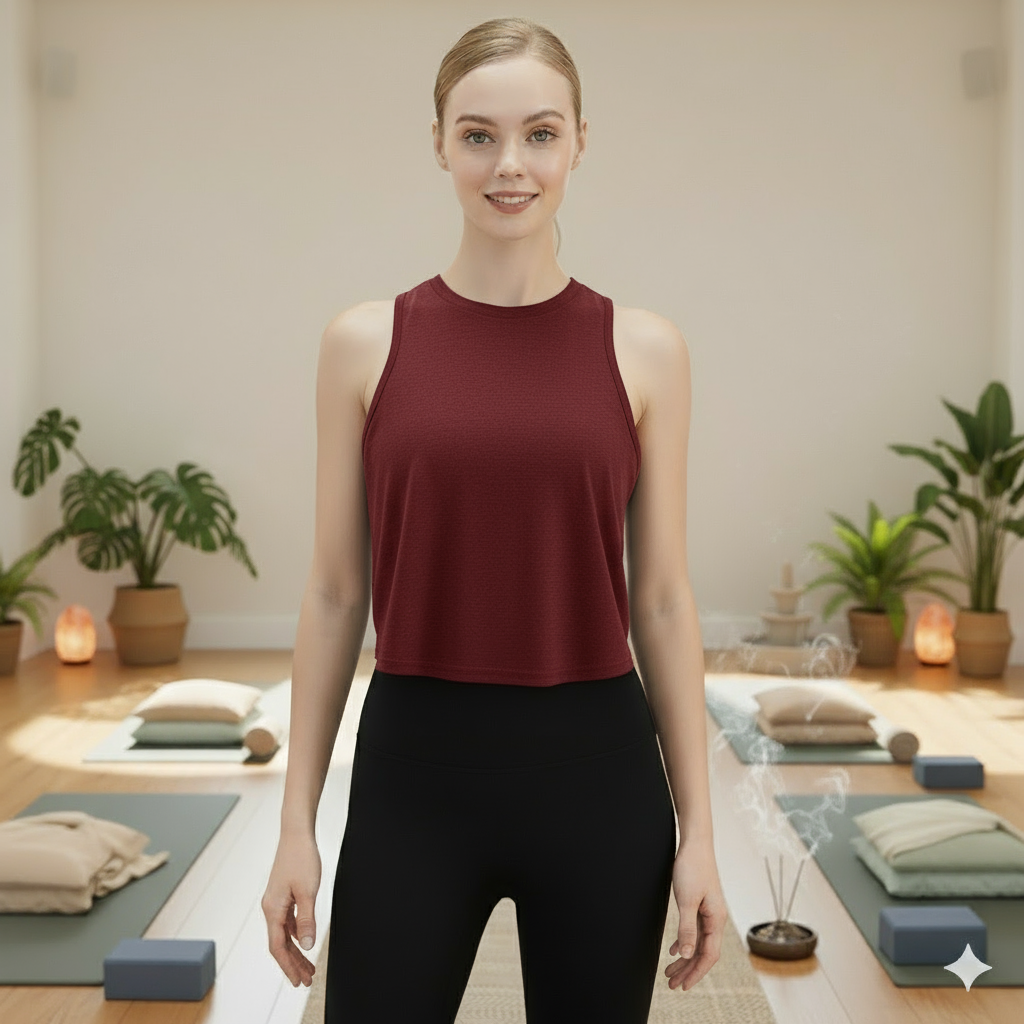 Loose Fit Sleeveless Yoga Tank Top