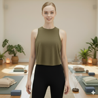 Loose Fit Sleeveless Yoga Tank Top